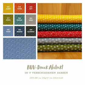 Baumwolldruck Geometrisch * Ab 25 cm