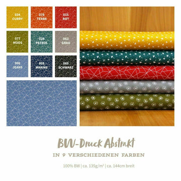 Baumwolldruck Geometrisch * Ab 25 cm