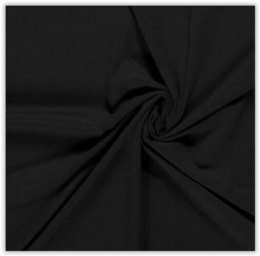 Buy 069-black Viscose jersey * From 50 cm