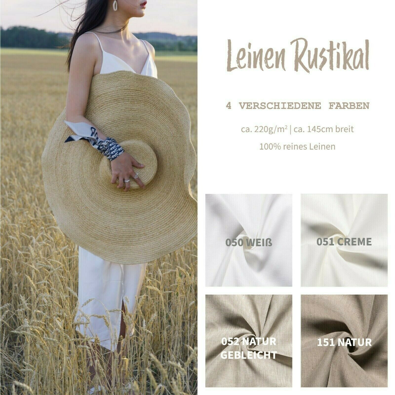Linen Rustic * From 50 cm