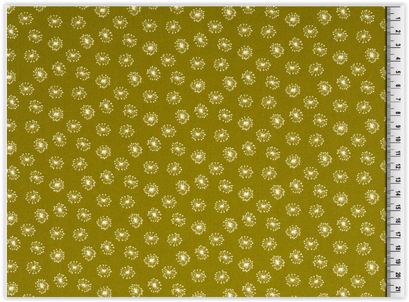 Impression coton au mètre Pissenlit * A partir de 25 cm