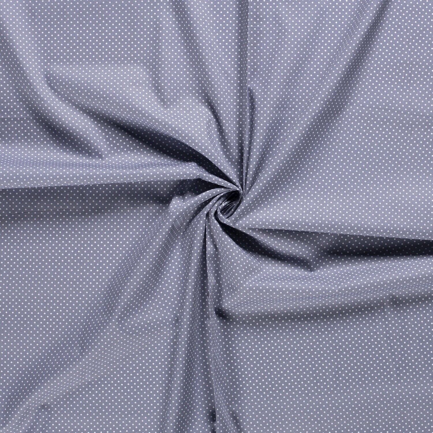 Acheter 061-h-gris Coton imprimé pois 2mm * A partir de 50cm