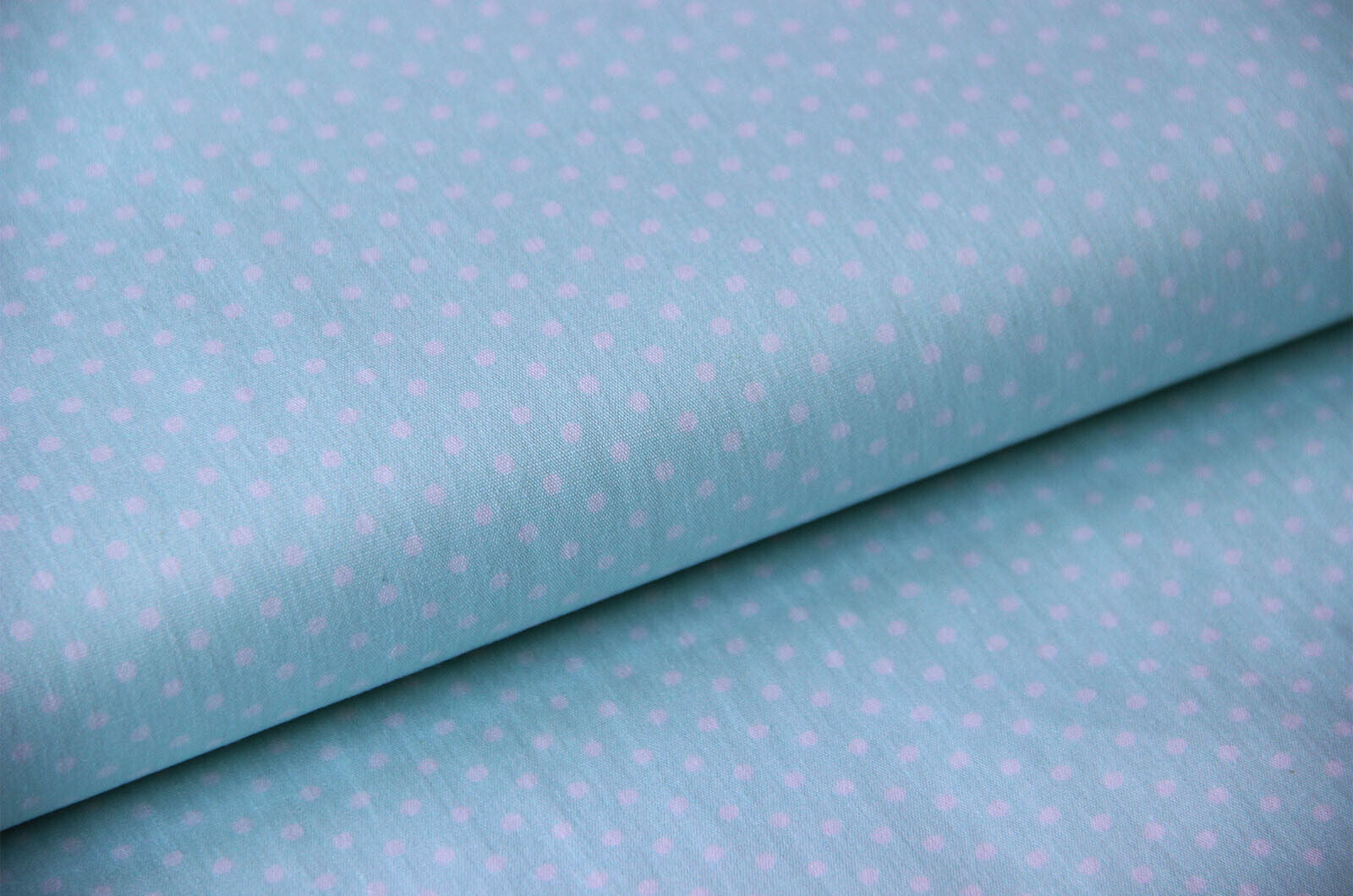 Buy 022-mint Cotton print dots 2mm * From 50cm
