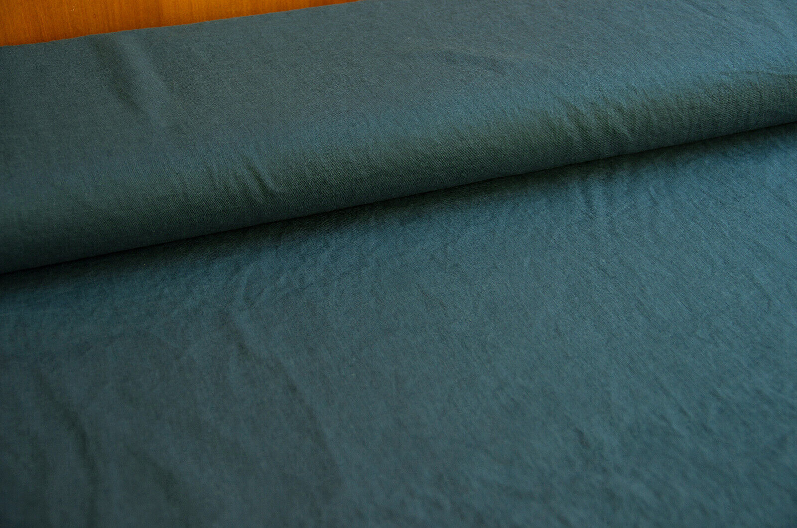 Buy 407-petrol Washed summer linen * From 50 cm