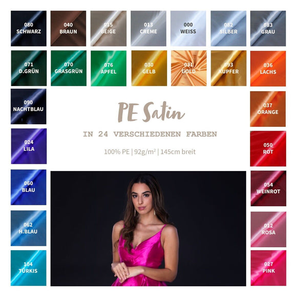 Satin polyester *À partir de 50 cm