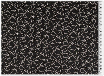 Kaufen 069-schwarz Baumwolldruck Geometrisch * Ab 25 cm