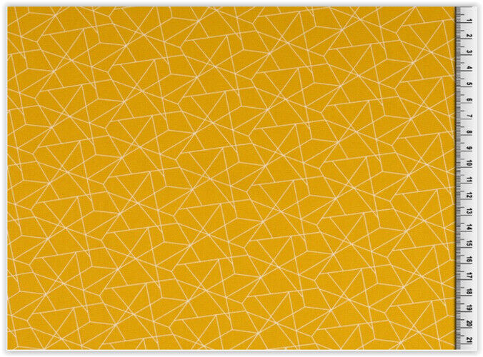 Buy 034-curry Cotton print Geometric * From 25 cm