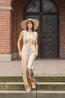 Demi lin rayures colorées * A partir de 50 cm-17