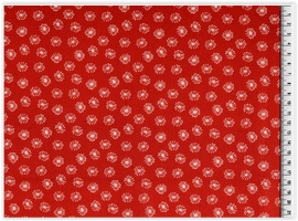 Kaufen 015-rot Baumwolldruck Meterware Pusteblume * Ab 25 cm