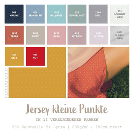 Jersey de coton à pois *À partir de 50 cm