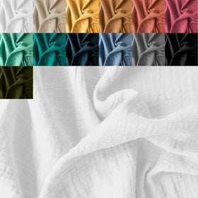 Kaufen 050-weiss Musselin Leinenoptik *Ab 25 cm