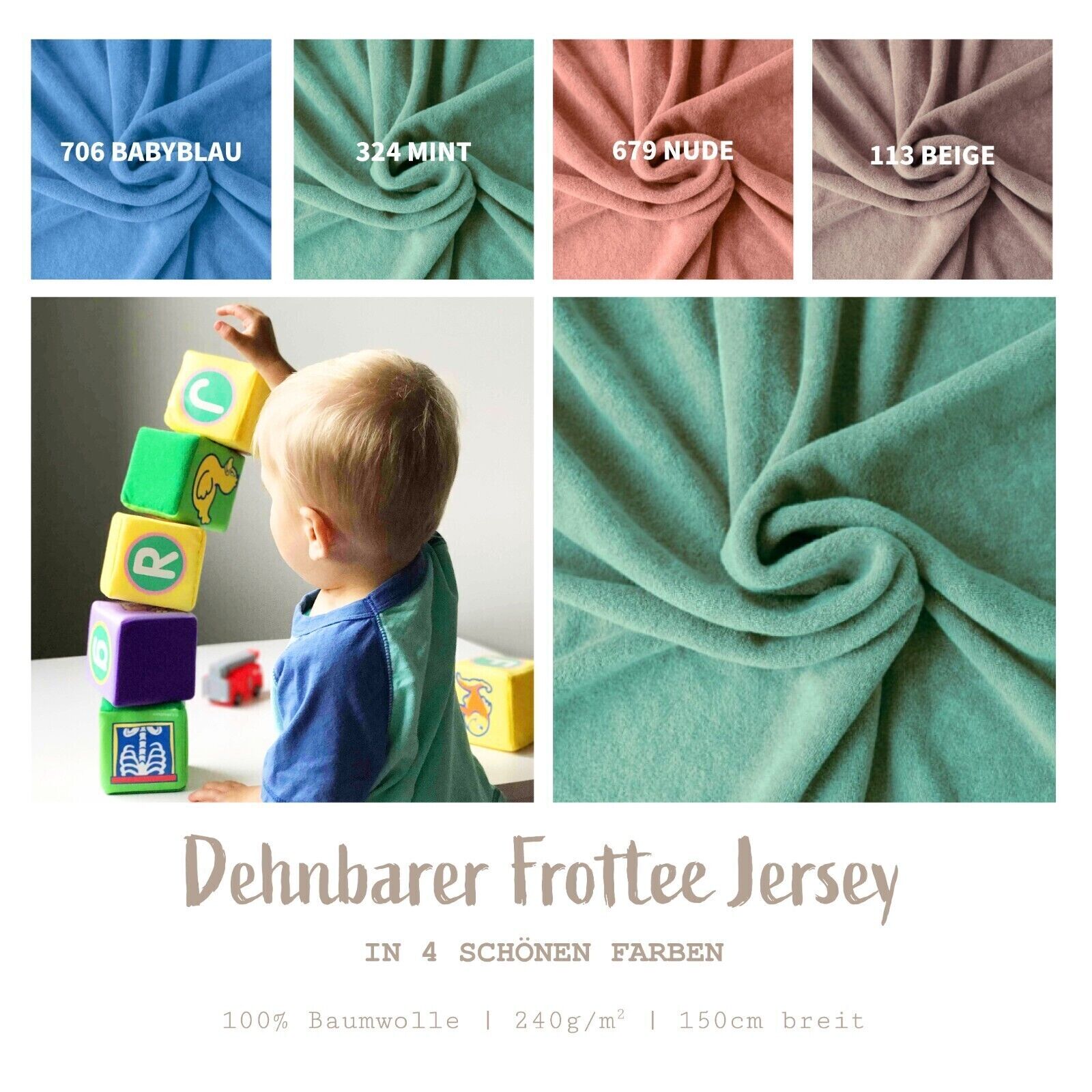 Frottee Jersey *Ab 50 cm