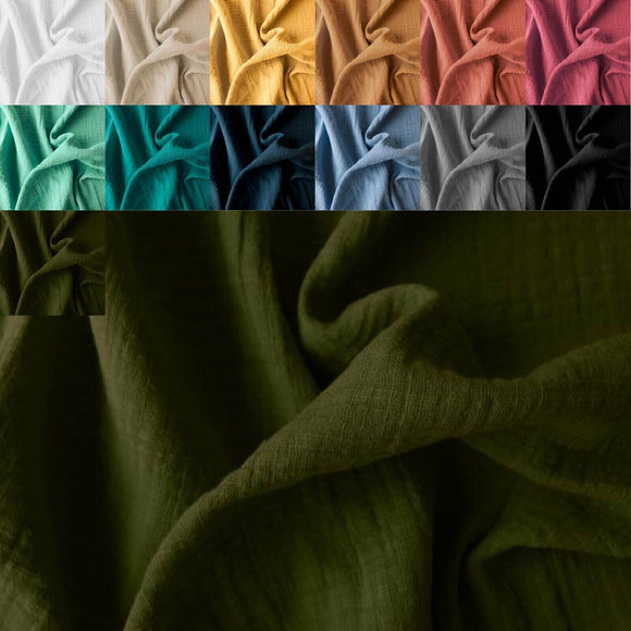 Aspect mousseline de lin *À partir de 25 cm 