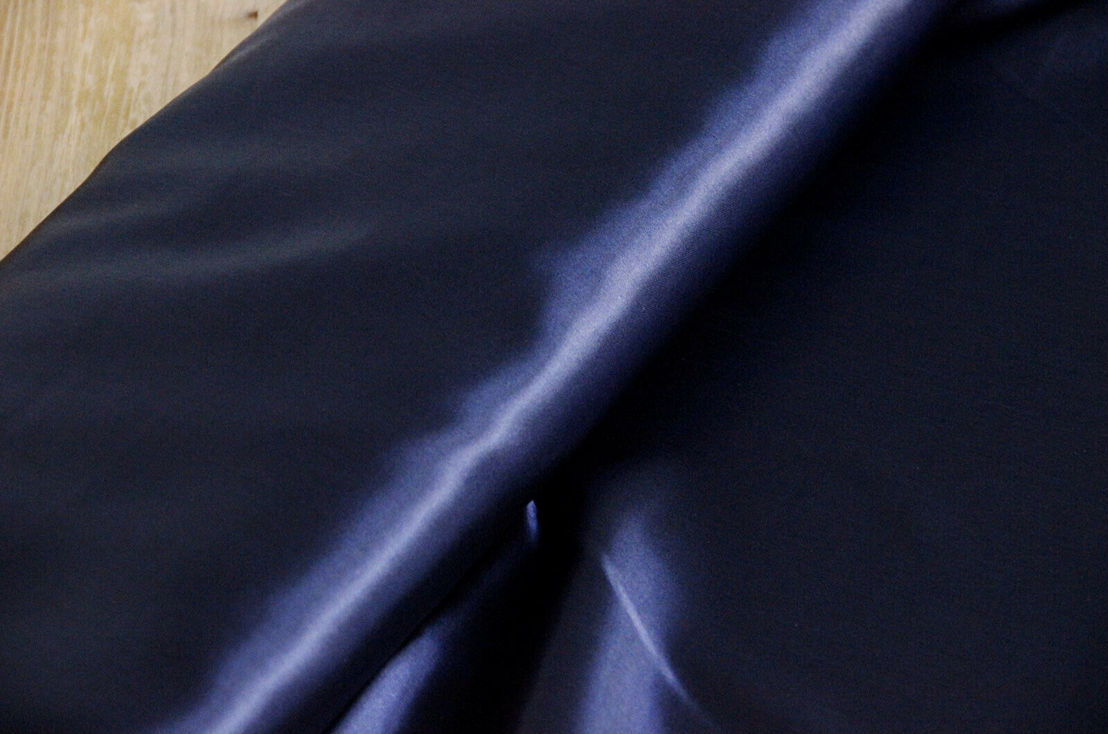 Buy 090-midnight-blue Polyester satin *From 50 cm