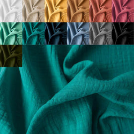 Acheter 022-vert-deau Aspect mousseline de lin *À partir de 25 cm 