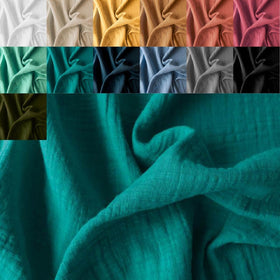 Kaufen 022-seegrun Musselin Leinenoptik *Ab 25 cm