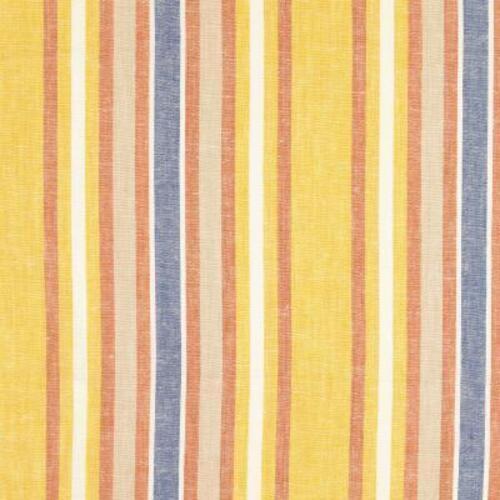 Half linen colorful stripes * From 50 cm