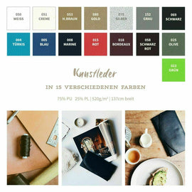 Simili cuir lisse *À partir de 50 cm