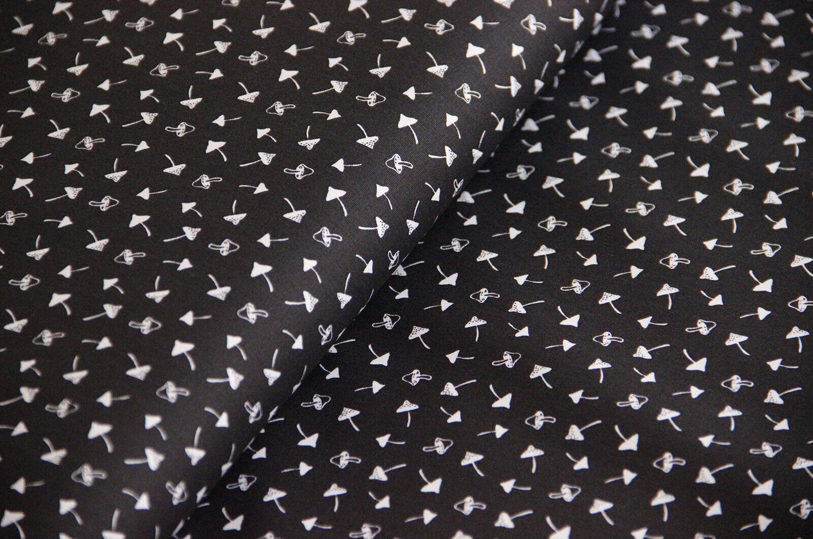 Coton imprimé champignons * A partir de 25 cm