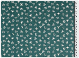 Kaufen 024-petrol Baumwolldruck Meterware Pusteblume * Ab 25 cm