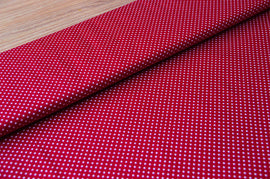 Acheter 015-rouge Coton imprimé pois 2mm * A partir de 50cm