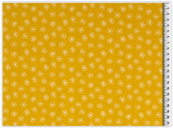 Impression coton au mètre Pissenlit * A partir de 25 cm