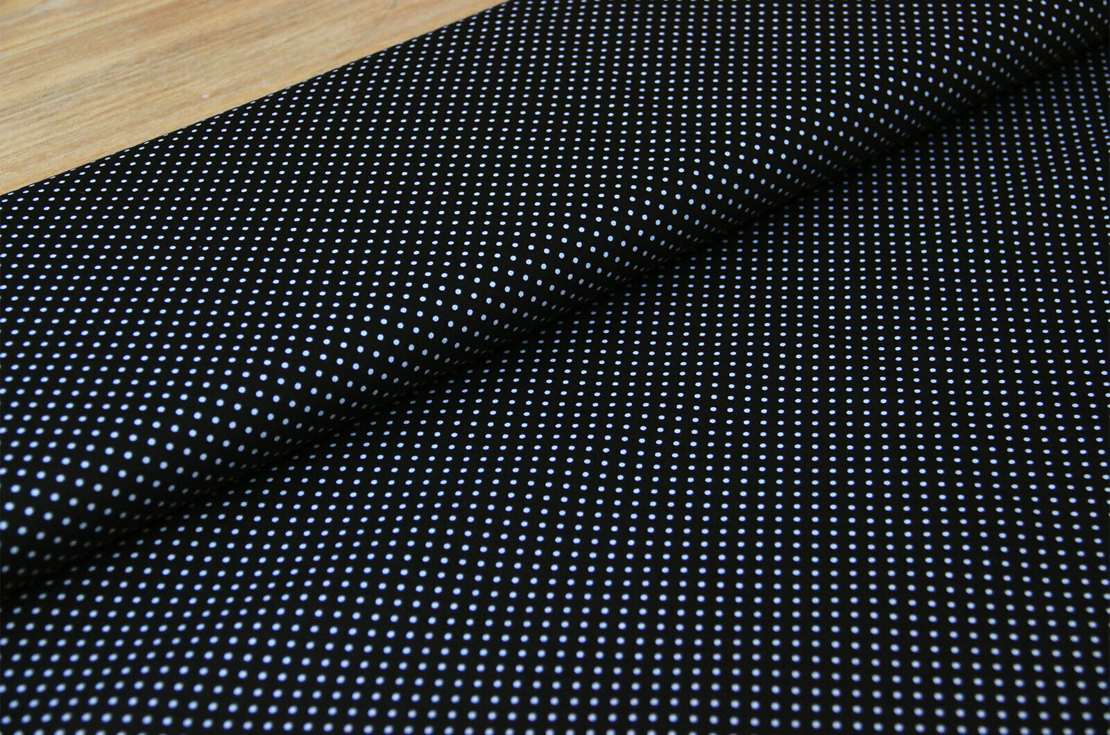 Buy 069-black Cotton print dots 2mm * From 50cm