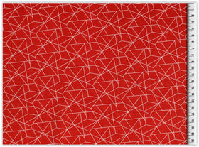 Kaufen 015-rot Baumwolldruck Geometrisch * Ab 25 cm