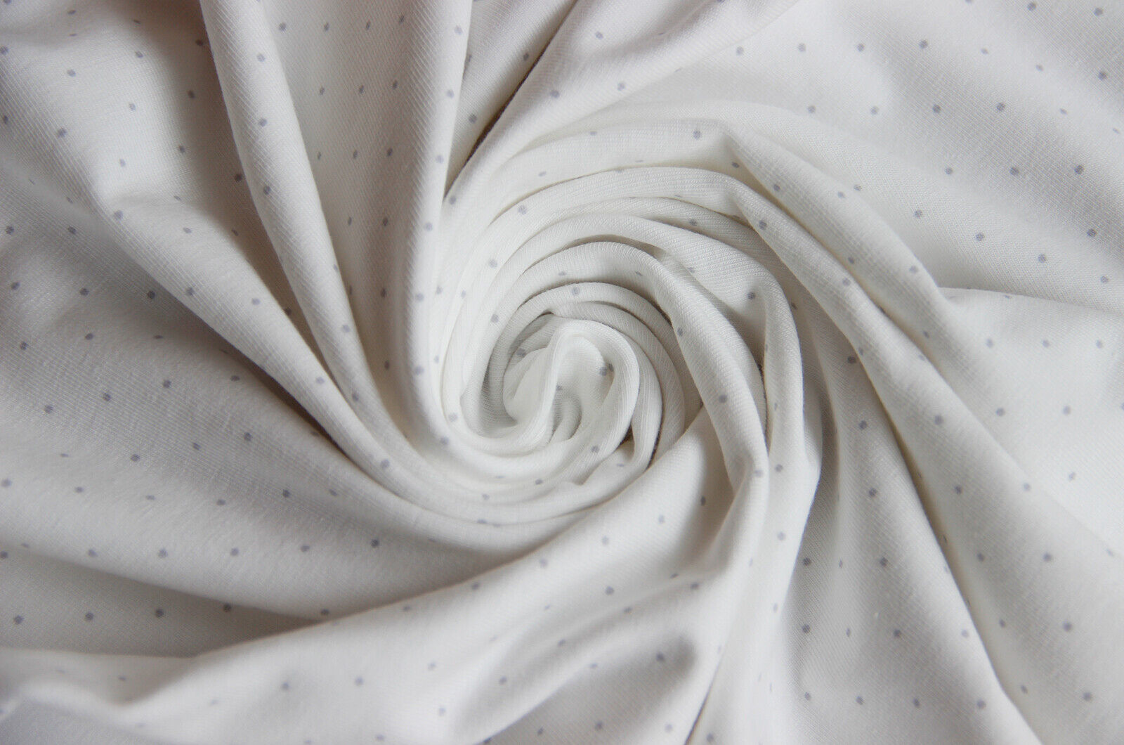 Jersey de coton à pois, tissu jersey pointillé au mètre, tissu extensible *A partir de 50 cm 
