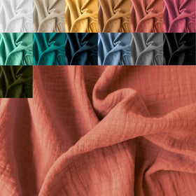 Kaufen 013-altrosa Musselin Leinenoptik *Ab 25 cm