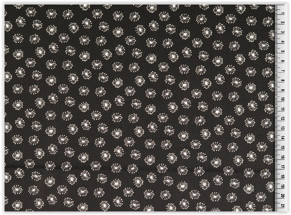 Impression coton au mètre Pissenlit * A partir de 25 cm