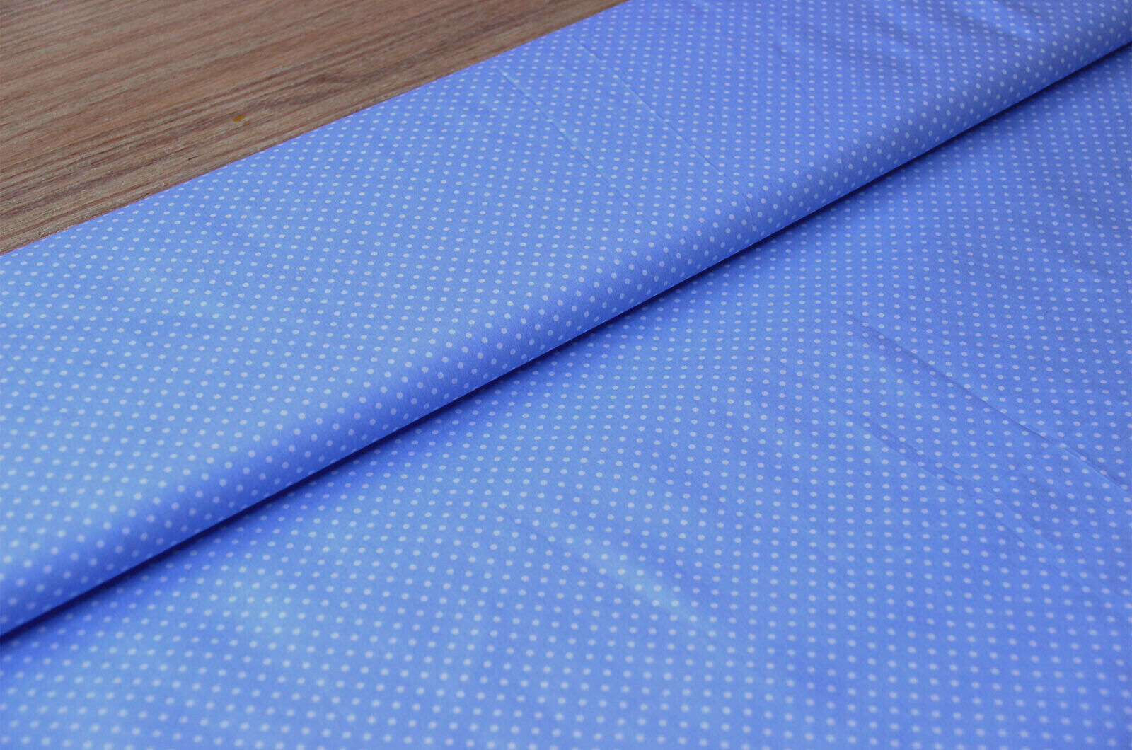 Acheter 002-bleu-bebe Coton imprimé pois 2mm * A partir de 50cm