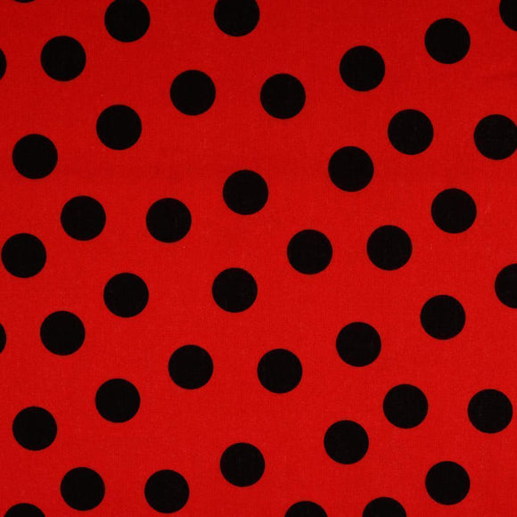 Coton imprimé pois 2,5 cm * A partir de 50 cm