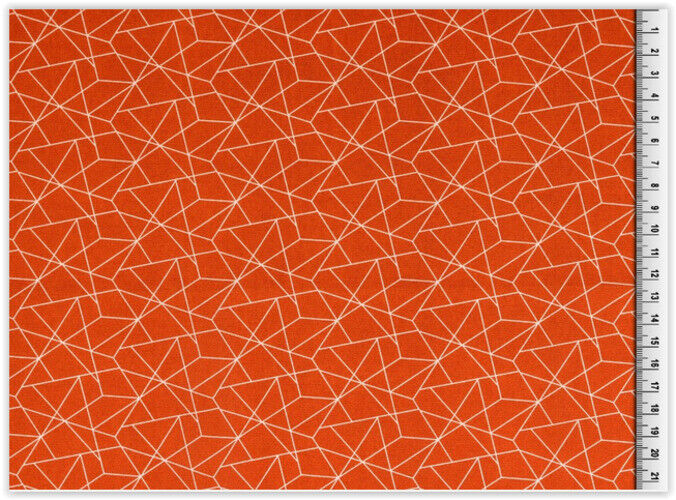 Buy 078-terra Cotton print Geometric * From 25 cm