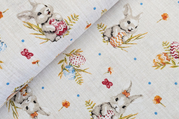 Dekostoff kleine Hasen *Ab 50cm