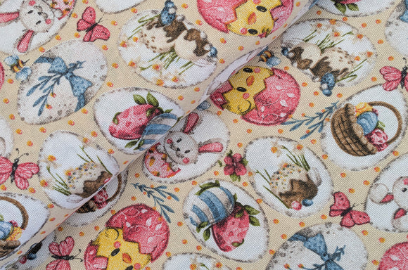 Dekostoff Ostereier *Ab 50cm