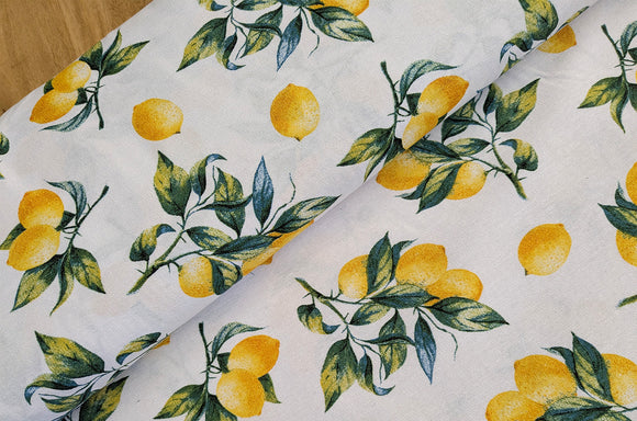 Dekostoff Zitronen *Ab 50cm