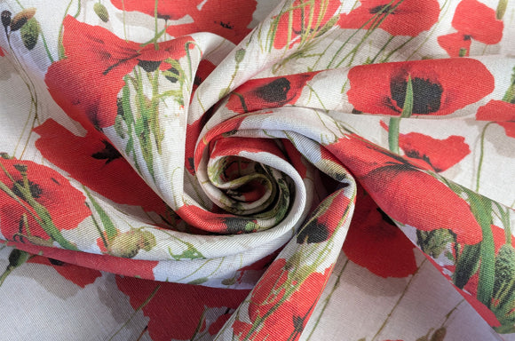 Dekostoff Mohnblumen *Ab 50cm