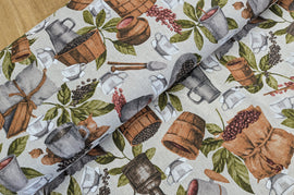 Dekostoff Kaffeegenuss *Ab 50cm