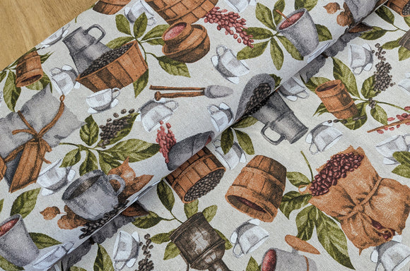 Dekostoff Kaffeegenuss *Ab 50cm