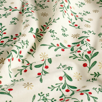 Kaufen 017-zweige-creme Baumwolle Weihnachten *Ab 50 cm