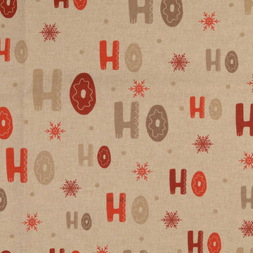Dekostoff Halbpanama Hohoho auf beige *Ab 50cm - 0