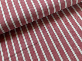 Acheter 003-rouge-blanc-6-mm Rayures demi lin * A partir de 50 cm