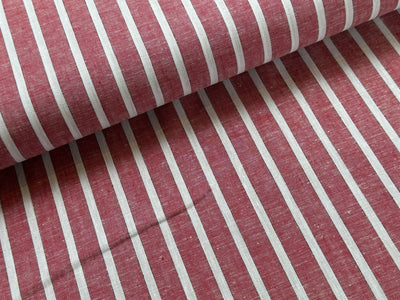 Kaufen 003-rot-weiss-6-mm Halbleinen Streifen * Ab 50 cm