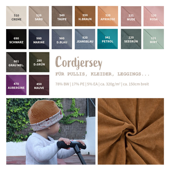Cordjersey *Ab 50 cm