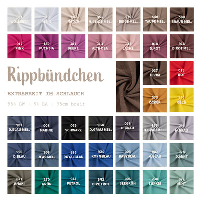 Rippbündchen überbreit *Ab 25 cm