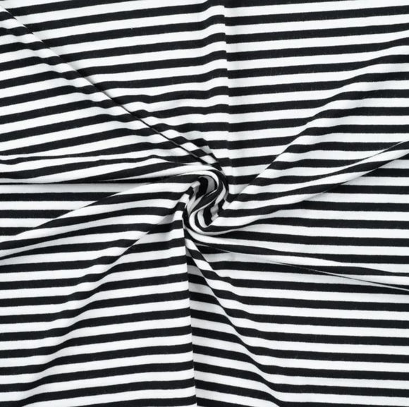Viskosejersey gestreift * Ab 50 cm