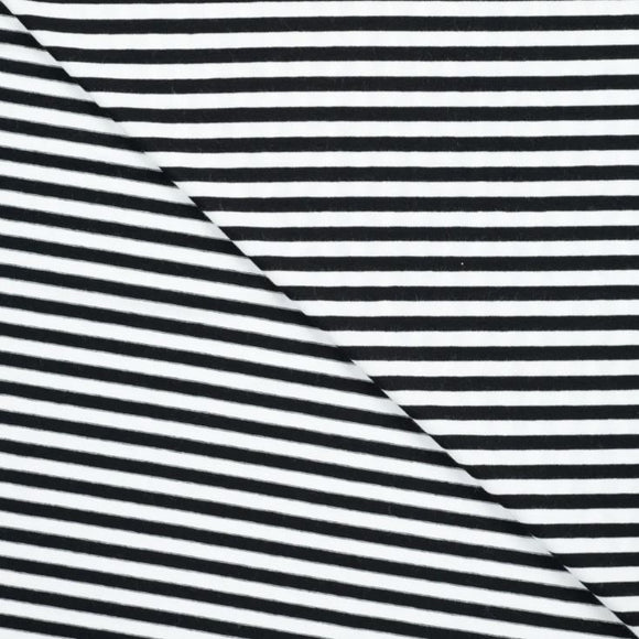 Viskosejersey gestreift * Ab 50 cm