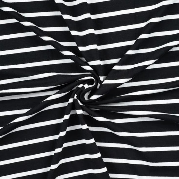 Viskosejersey gestreift * Ab 50 cm