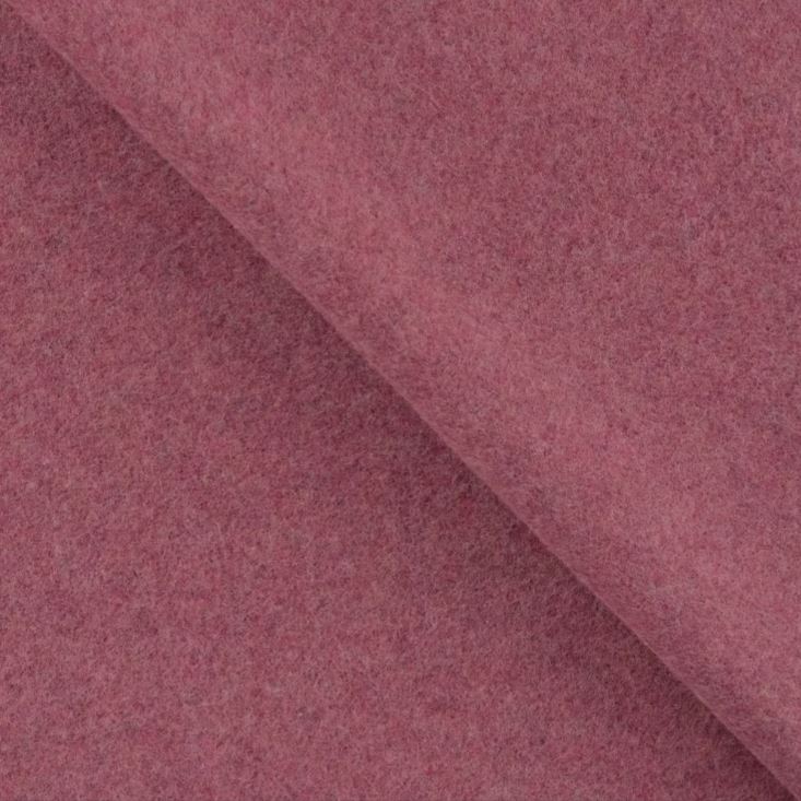 Kaufen 019-rot-mel Fleece aus Bio-Baumwoll *Ab 25 cm
